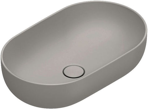 Opbouwlavabo sfera catalano cataglaze+ 60X37 H16 zonder overloop tortora satinato