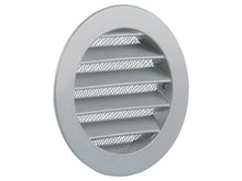 Renson 434 schoepenrooster rond 100mm aluminium grijs