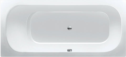 Bad acryl twin Dc 180X80 inclusief poten wit