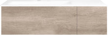 ONDERBOUW COFFEE 2 LADES 110 EIKEN DECOR FLANEL +WASTAFEL LINKS PORSELEIN WIT