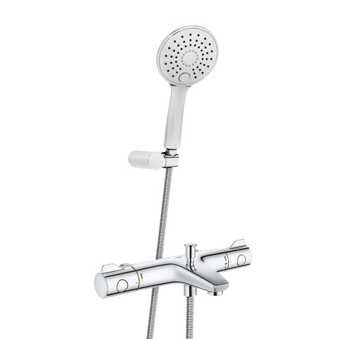 GROHE Grohtherm 800 doucheset met thermostaat-badkraan en Aloni Slim douchekop chroom