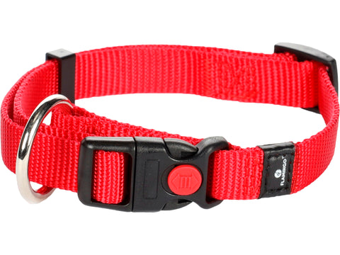 Flamingo Ziggi halsband hond 30/45 cm 15mm rood