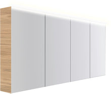 ARMOIRE TOILETTE COFFEE 4 PORTES 1800MM 4250K CHENE CLASSIQUE