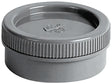 PVC STOP MET SCHROEFDEKSEL GRIJS 50MM