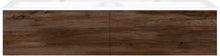 SOUS MEUBLE COFFEE 2 TIROIRS 140 DUO NOTENLAAR DECOR FLUWEEL +DOUBLE LAVABO PORCELAINE BLANC