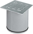 Opzetstuk + rooster 15X15 cm inox Viega