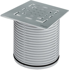 Opzetstuk + rooster 15X15 cm inox Viega
