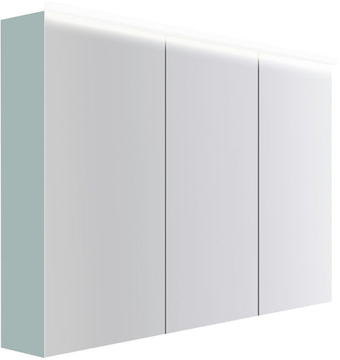 SPIEGELKAST COFFEE 3 DEUREN 1200MM 4250K IJSBLAUW ZACHT MAT