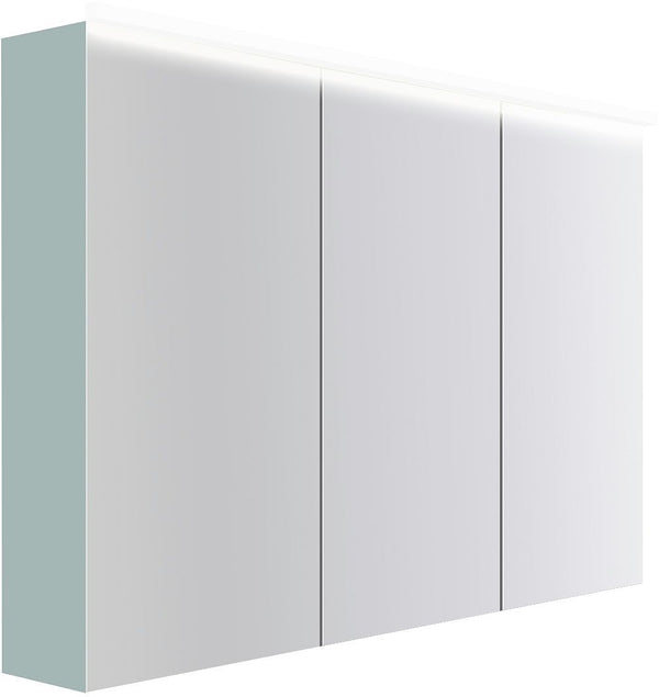 SPIEGELKAST COFFEE 3 DEUREN 1200MM 4250K IJSBLAUW ZACHT MAT