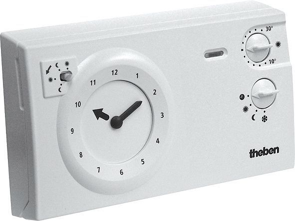 THERMOSTAT D'AMBIANCE PROGRAMMABLE THEBEN RAM722 24H/7JOURS 230V BLANC CLASSE I (1%)