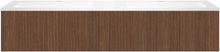 Onderbouw COFFEE 2 lades 160 duo notelaar smartline+dubbele wastafel kunstmarmer mat wit