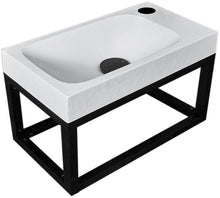 CADRES OUVERT DETREMMERIE 40CM H 15CM NOIR ALUMINIUM