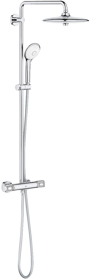 Douchezuil+thermostaat Euphoria 260 Grohe Eco Coolstart chroom 9,5L/MIN