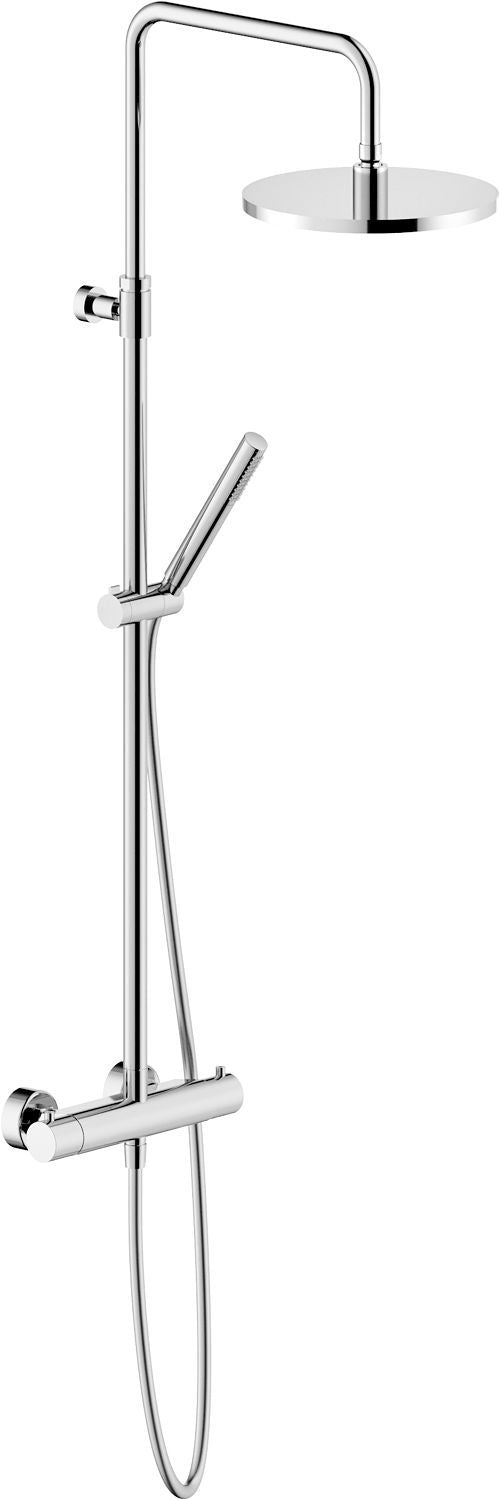 Douchezuil+ thermostaat tonda 25CM Eco 9L/MIN chroom