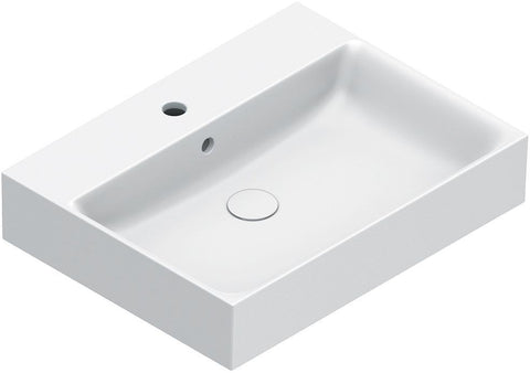Lavabo Premium catalano cataglaze+ 60X47 met overloop mat wit