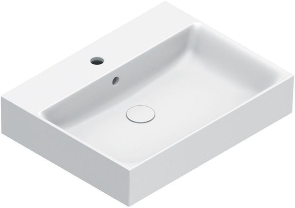 Lavabo Premium catalano cataglaze+ 60X47 met overloop mat wit
