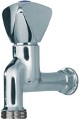 Dubbel dienstkraan trio rvb 1/2"KW chroom
