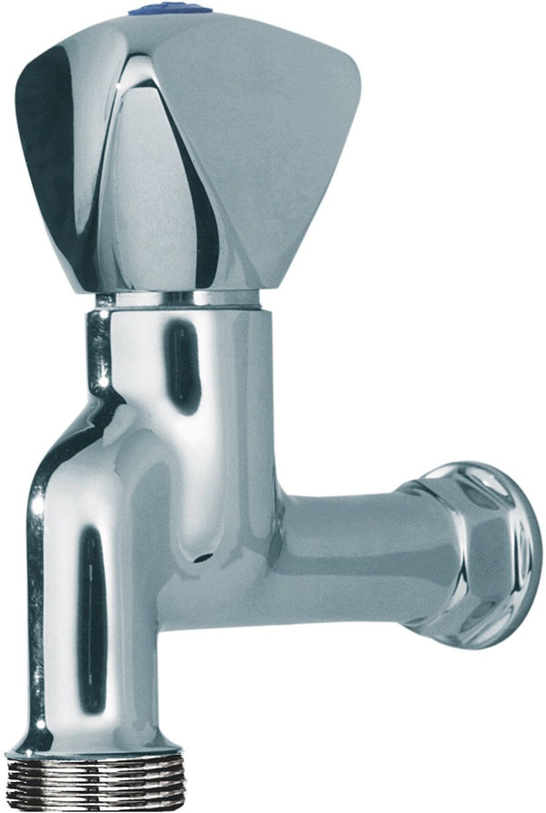 ROBINET DE SERVICE DOUBLE TRIO RVB 1/2" EAU FROIDE CHROME