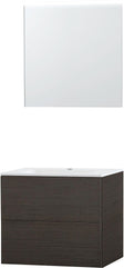MEUBLE PURO SOLO WENGE 70 MARBRE SYNTHETIQUE MIROIR