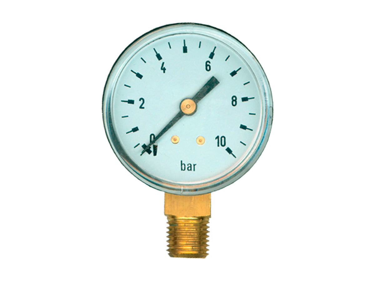 Saninstal manometer radiaal 52mm M 1/4"