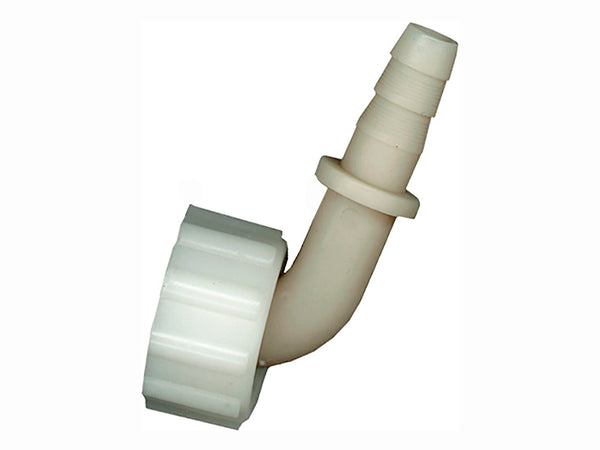 Saninstal aansluitbocht 24x10 mm met moer 3/4"