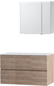 MEUBLE MOLTO CHENE NATUREL 105 POUR LAVABO A POSER SOLID ARMOIRE TOILETTE 70
