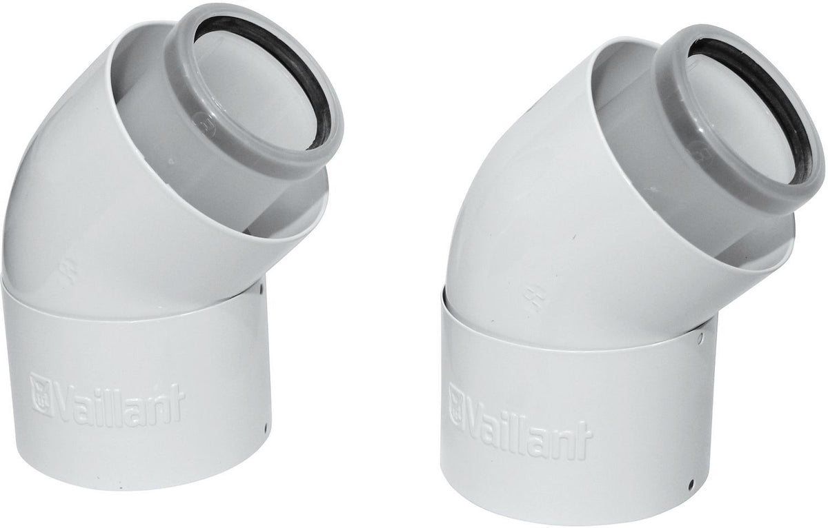 Concentrische 2 bochten Vaillant ecotec 45GR. 60-100