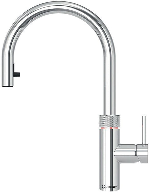 Keukenkraan met uittrekbare handdouche Flex quooker chroom