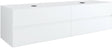 SOUS MEUBLE 4 TIROIRS+ TABLET POUR 2 LAVABOS A POSER TENSO 180CM SANS TROUS ROBINETS BLANC
