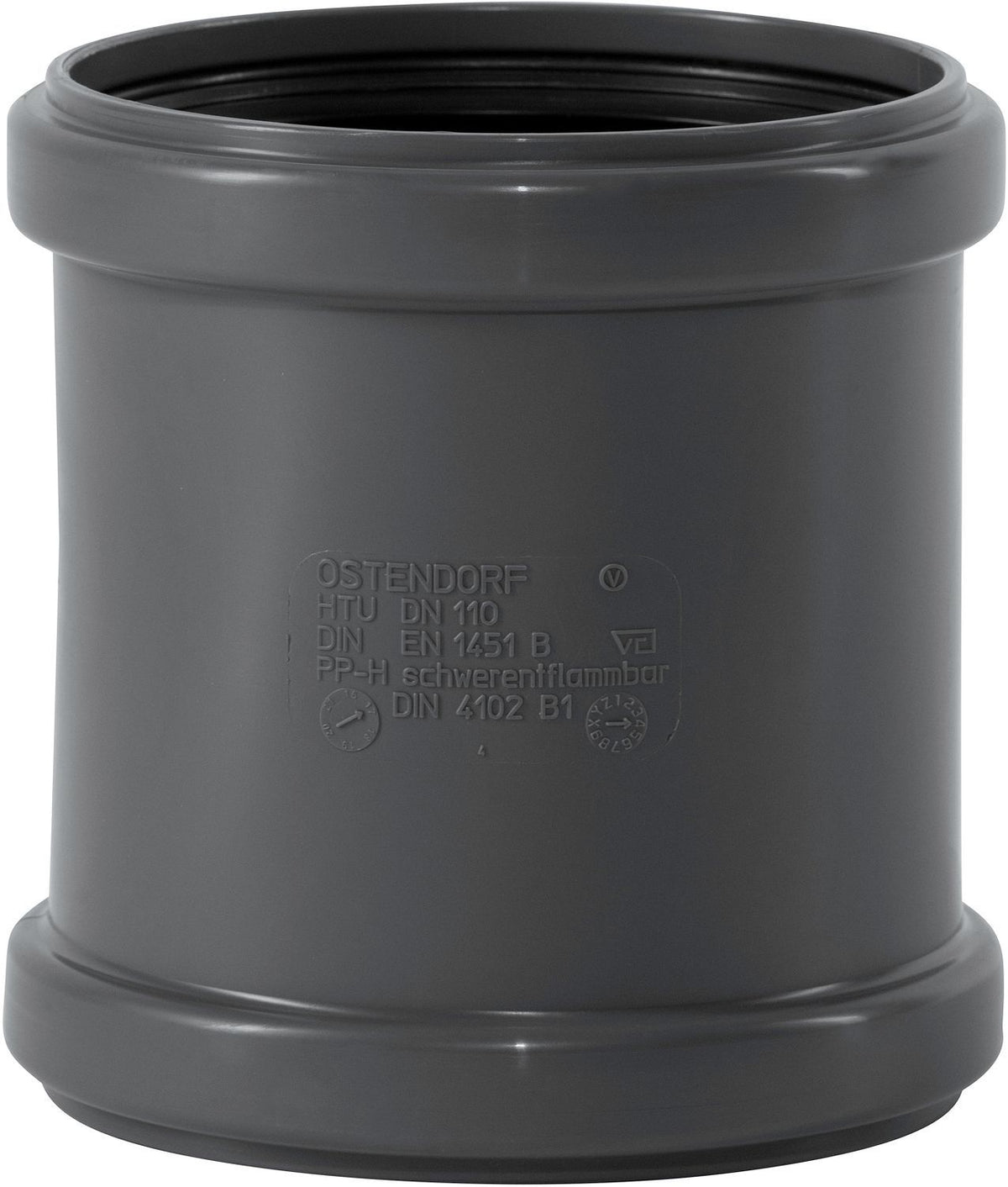 Schuifmof ff 110MM Pp HT-Safe Ostendorf, pp-afvoer — SKU DESCO-160718