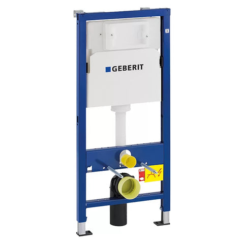 Geberit DuofixBasic Element voor hang-wc, 112 cm Delta inbouwreservoir 12 cm - Wit blauw