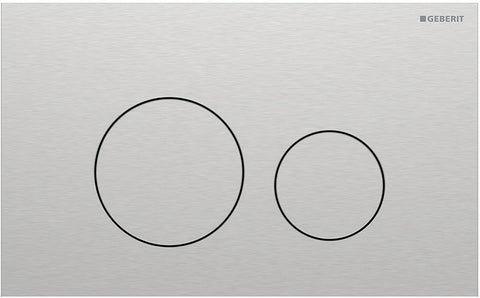 Duwplaat 2 toets SIGMA40 rond Geberit inox