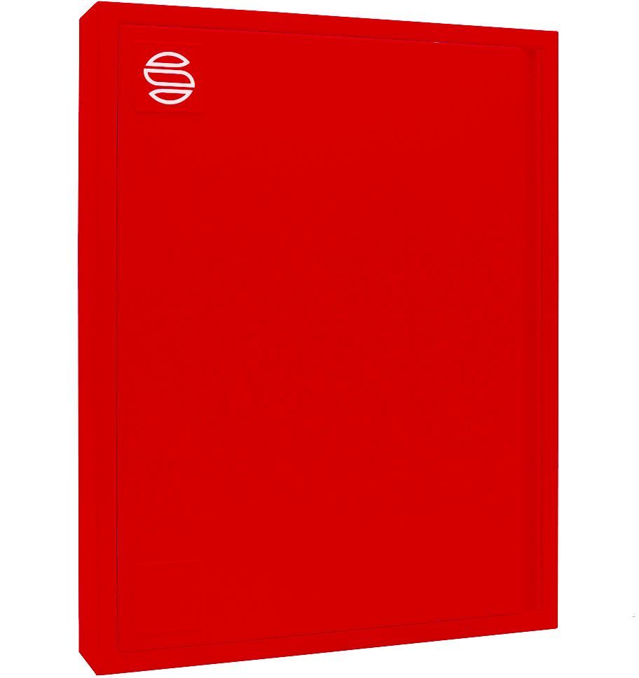 Haspelkast O-33 voor Deco en noha haspel 4/4" met optie inbouw 945X735X280 Rood