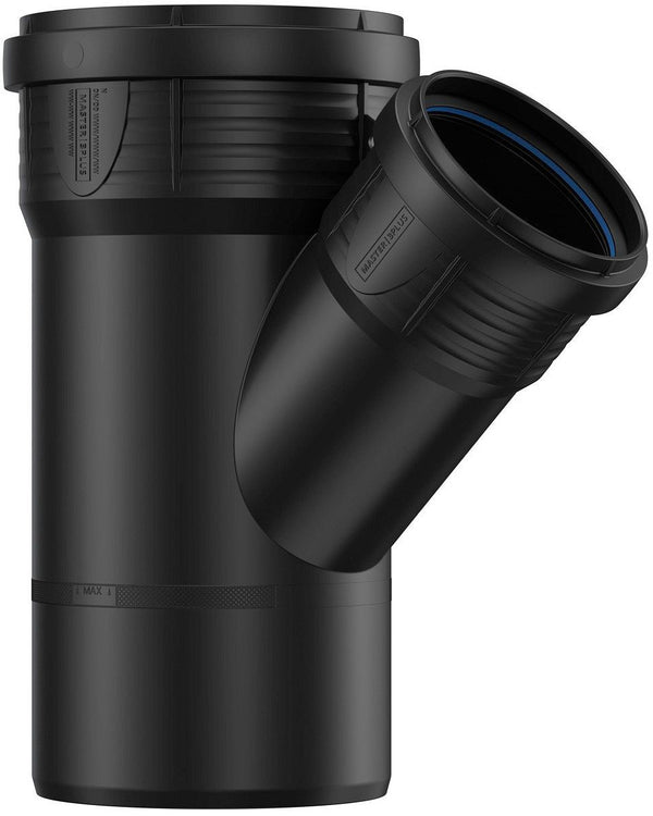 T PP 45°MF 90-50MM ZWART