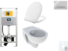 WALLFIX OLI WC SUSPENDU BASTIA RIMFREE PERSSALIT T SOFTCLOSE + LIFT-OFF GLAM MAT BRILLANT