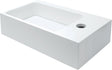 LAVE-MAINS PURO 40X22CM TROU ROBINET DROIT SOLID BLANC MAT INCLUSIF FIXATION