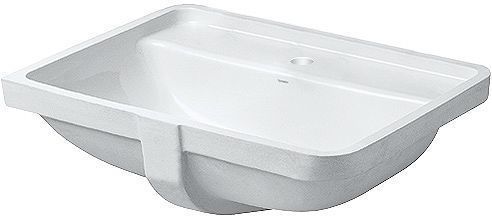 Onderbouw lavabo STARCK3 Duravit 490X365MM +kraanvlak/overloop wit