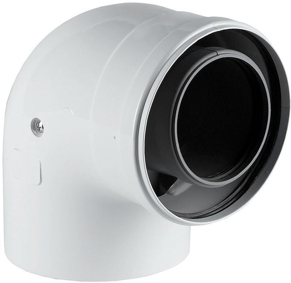 UNIFLOW COUDE CONCENTRIQUE 60/100MM 90° ALU/PP