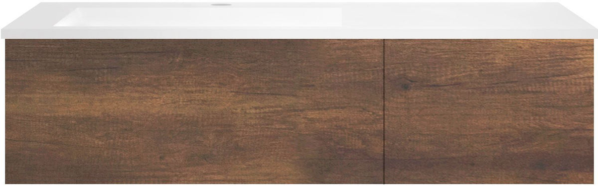 ONDERBOUW COFFEE 2 LADES 120 EIK.DEC.ROEST+WASTAFEL LINKS KUNSTMARMER MAT WIT