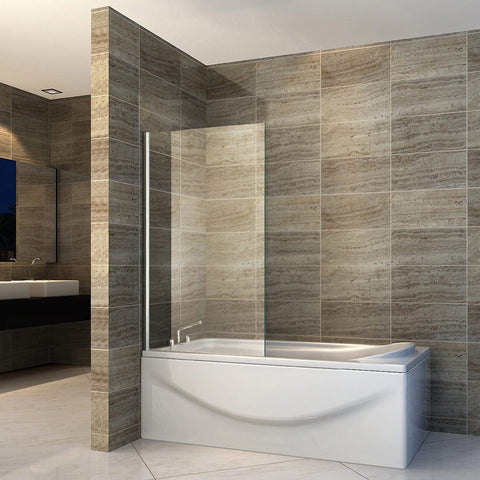 Aloni badwand met zijwand douchewand bad douchewand glaswand vast 70 x 140 cm 6 mm - Helder, badwanden — SKU MB-18802-22329, EAN 5404024102767