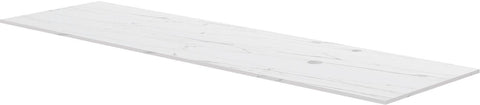 TABLET KERAMISCH MARMER PURO B180 H1,2 1AFVOERGAT/KRAANGAT RECHTS WHITE CALACATTA