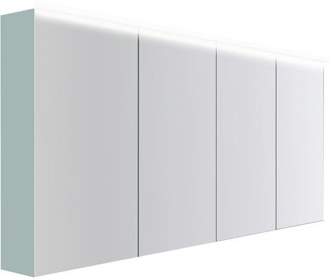 SPIEGELKAST COFFEE 4 DEUREN 1800MM 4250K IJSBLAUW ZACHT MAT