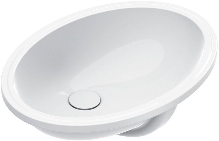 Onderbouw lavabo italy catalano cataglaze+ 57X42CM zonder kraanvlak+ overloop wit
