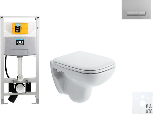 WALLFIX OLI WC SUSPENDU D-CODE COMPACT DURAVIT CODE GLAM MAT CHROME