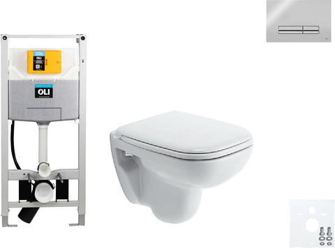WALLFIX OLI HANGWC D-CODE COMPACT DURAVIT CODE GLAM BLINKEND CHROOM