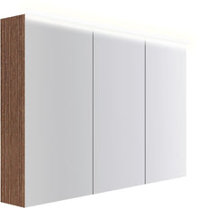 Spiegelkast COFFEE 3 deuren 1200MM 4250K notelaar Decor Smartline