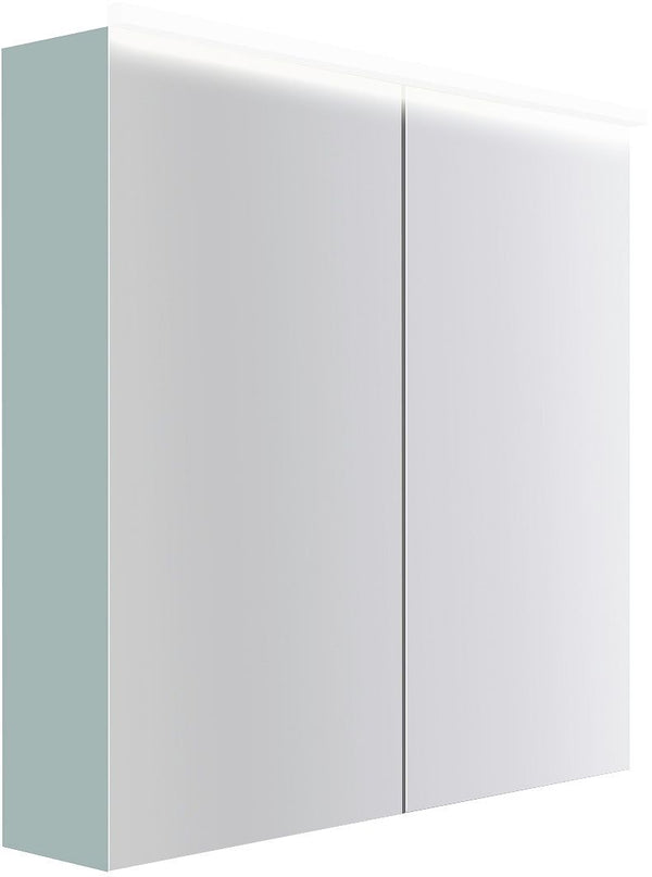 SPIEGELKAST COFFEE 2 DEUREN 800MM 4250K IJSBLAUW ZACHT MAT