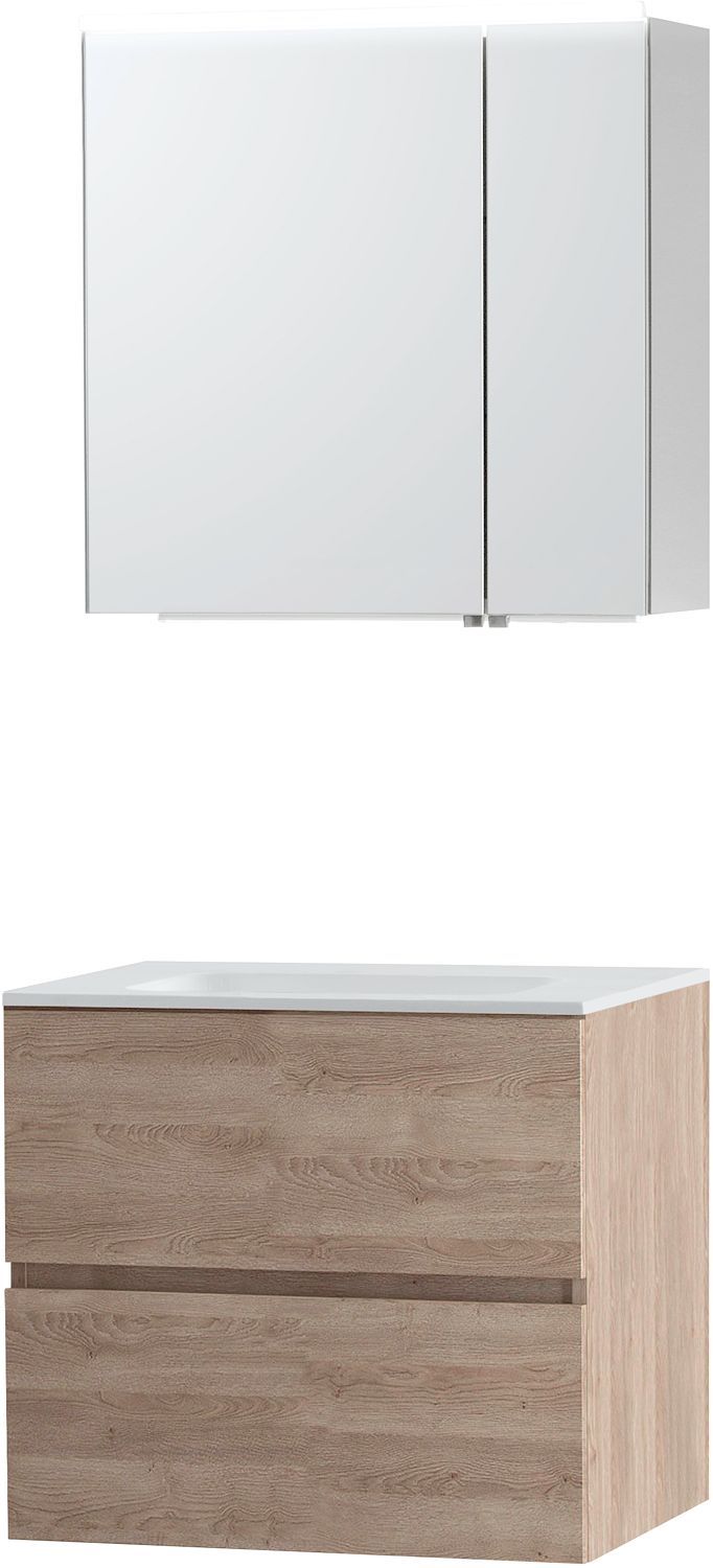 Meubel Molto eik natuur 70 Solid spiegelkast