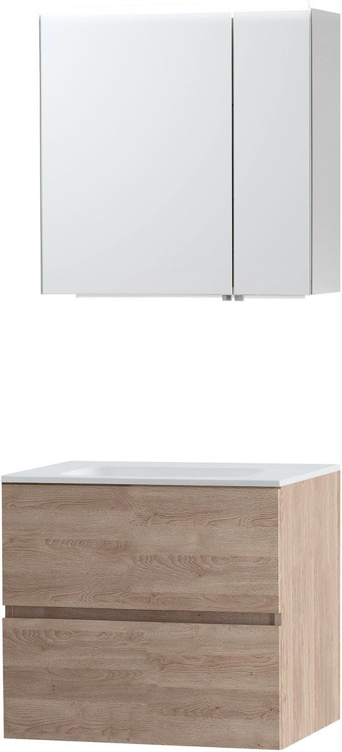 Meubel Molto eik natuur 70 Solid spiegelkast