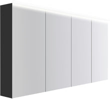 SPIEGELKAST COFFEE 4 DEUREN 1600MM 4250K GRAFIET ZACHT MAT